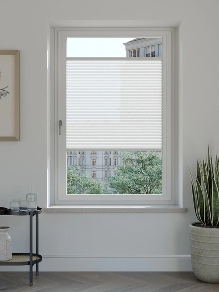 Tenda Panorama Plissè verticale in alluminio con tessuto plissettato di Pronema