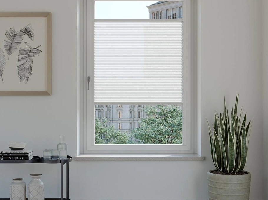 Tenda Panorama Plissè verticale in alluminio con tessuto plissettato di Pronema