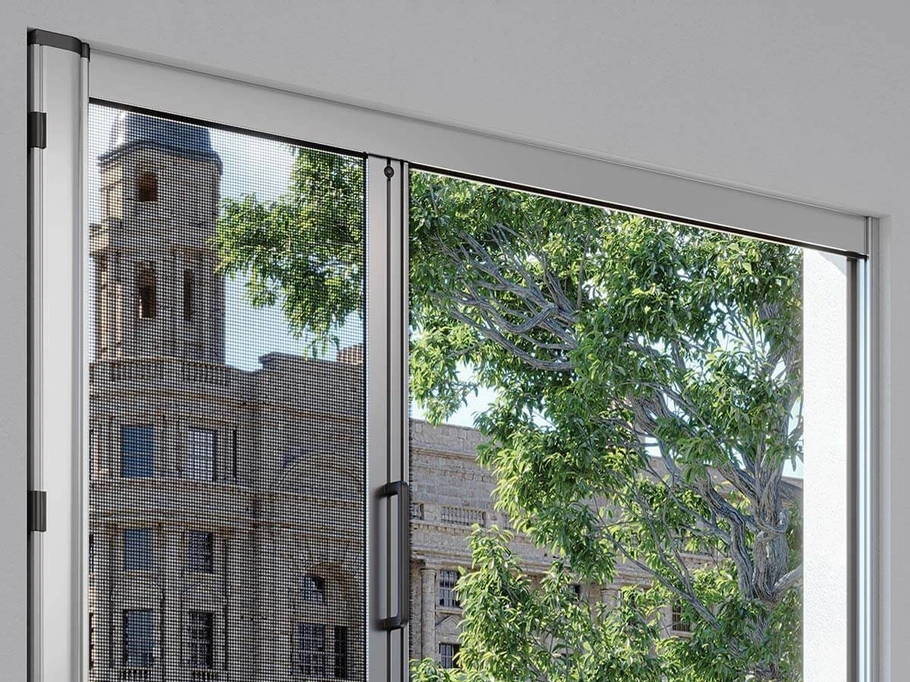 Zanzariera a rullo laterale singola a molla in alluminio con cassonetto arrotondato di Pronema