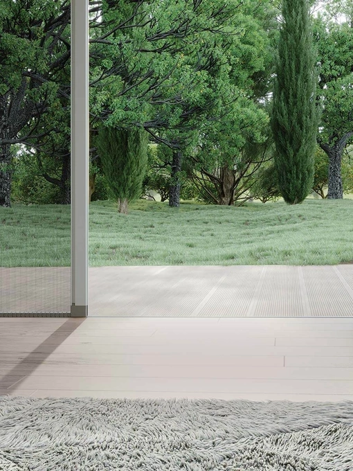 Zanzariera in alluminio a Soglia bassa laterale singola anti cimice con carro di Pronema