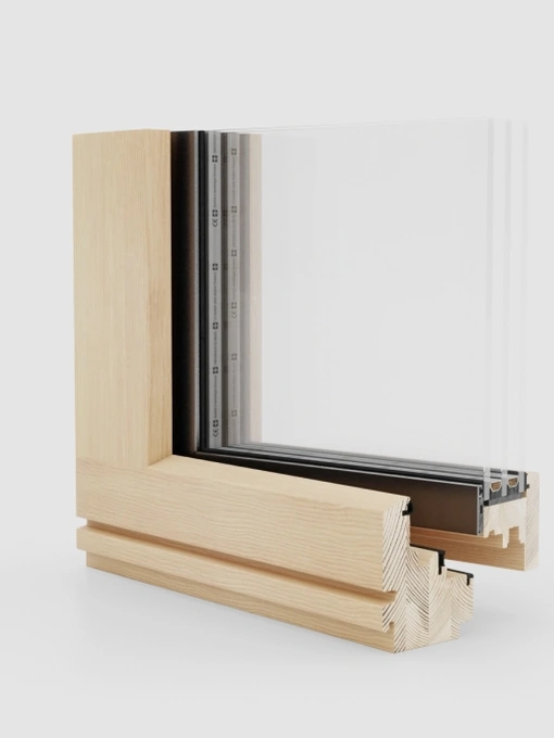 Finestra in legno Esperia Life 80 di Eko-Okna