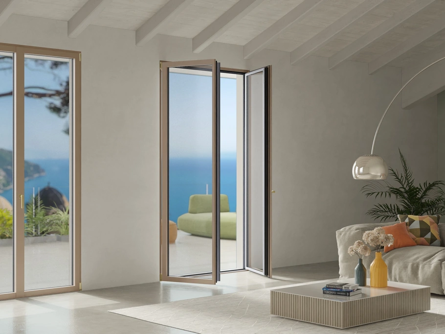 Finestra Inversa in pvc e alluminio di Biemme Finestre