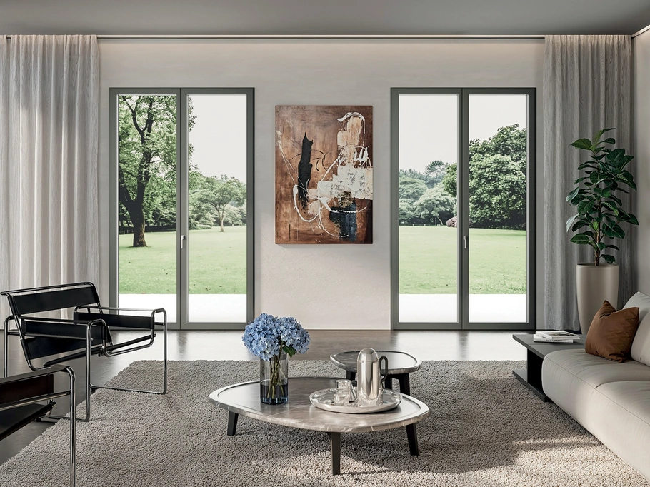 Finestra in alluminio iShape di Fossati Serramenti