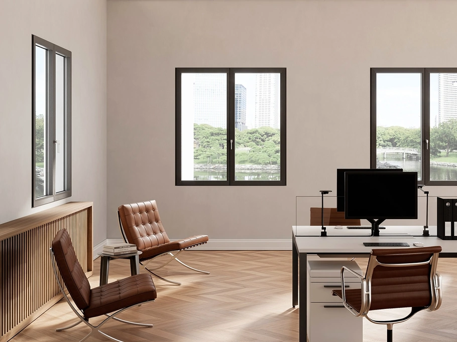 Finestra in alluminio iShape di Fossati Serramenti