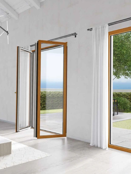 Finestra Lieve in alluminio e legno di Biemme Finestre