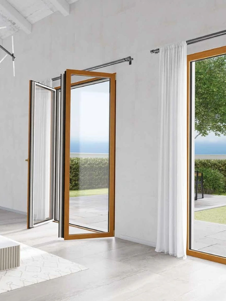 Finestra Lieve in alluminio e legno di Biemme Finestre