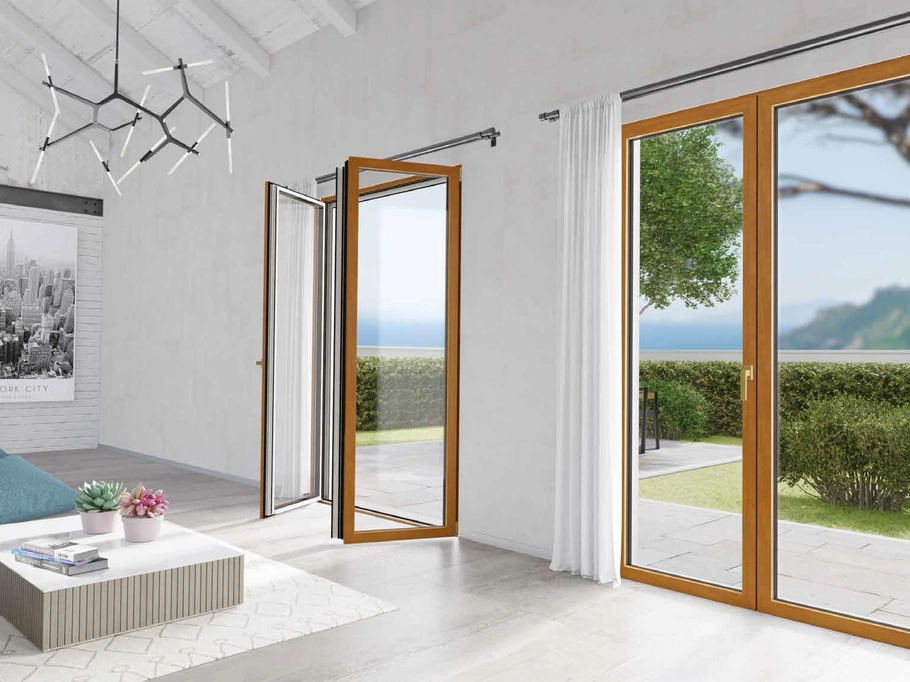 Finestra Lieve in alluminio e legno di Biemme Finestre