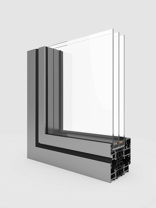 Finestra in alluminio MaxLight di Eko-Okna
