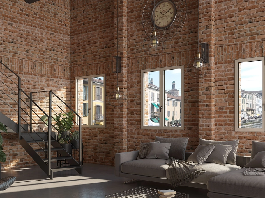 Finestra in alluminio Metropolis di Fossati Serramenti