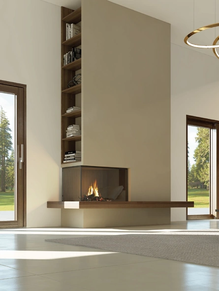 Finestra alzante scorrevole in legno Nova e in legno e alluminio ThermicX di Fossati Serramenti