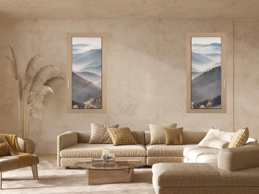 Finestra in alluminio Reversa di Biemme Finestre