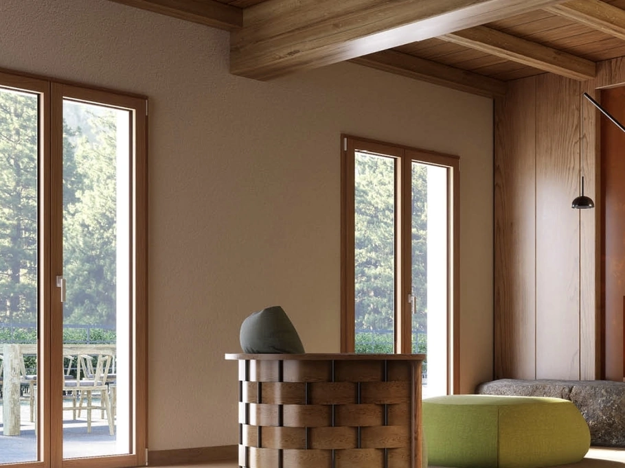 Finestra in legno e alluminioThermicX di Fossati Serramenti