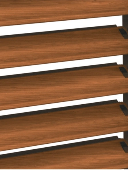 Frangisole Silver Shadow FL in alluminio finitura legno di Pasini