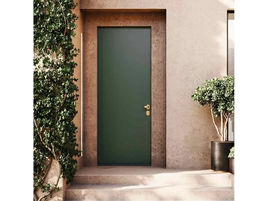 Porta blindata Compact Alluminio Pellicolato di Gardesa