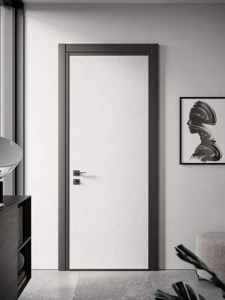 Porta blindata Mimetic Materik finitura Cemento Bianco di Gardesa