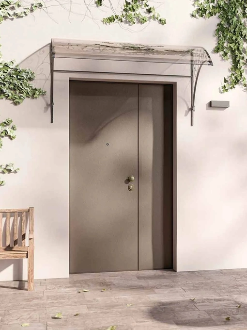 Porta blindata Solid DB Alluminio CL di Gardesa