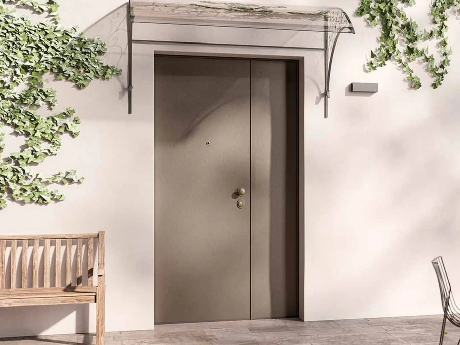 Porta blindata Solid DB Alluminio CL di Gardesa