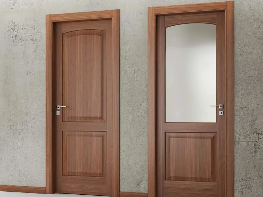 Porta battente per interni Baltimora in legno di noce di Bertolotto