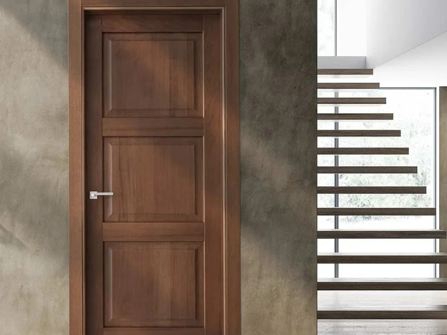 Porta battente per interni Baltimora in legno tanganica di Bertolotto