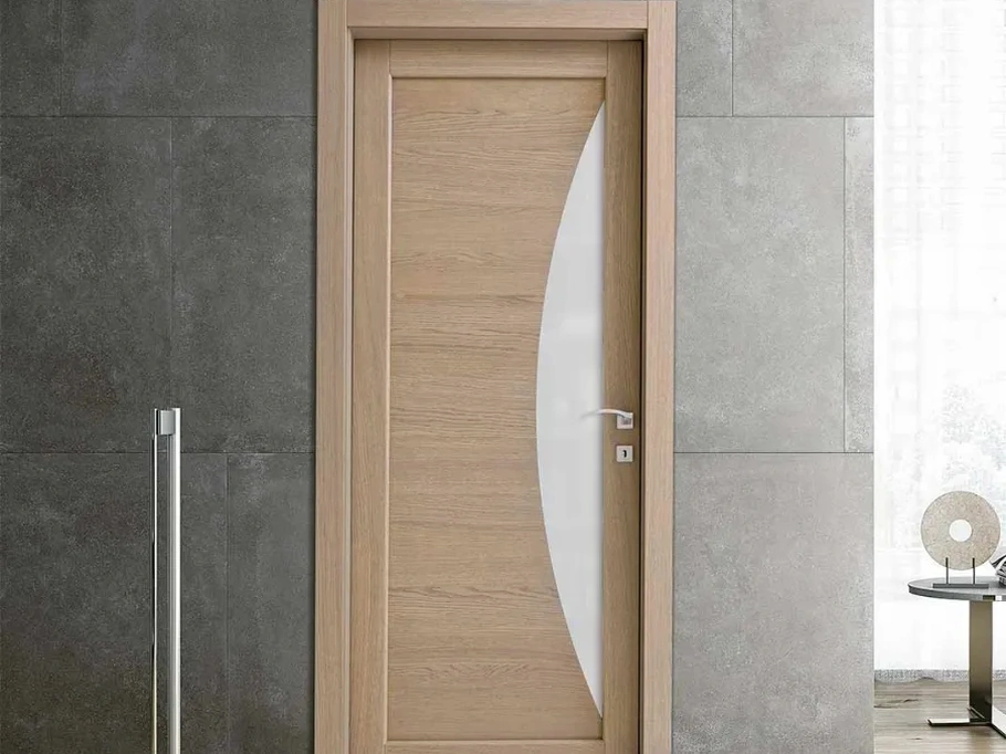 Porta per interni Baltimora New in legno di rovere sonoma di Bertolotto