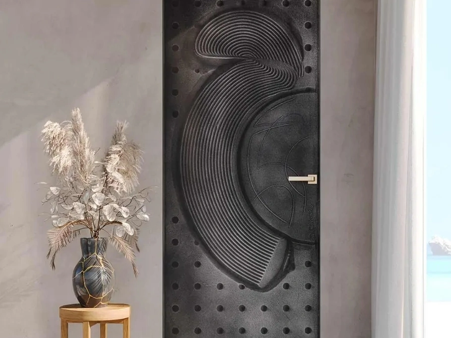 Porta per interni in sabbia colorata Casa Zen Kum di Bertolotto
