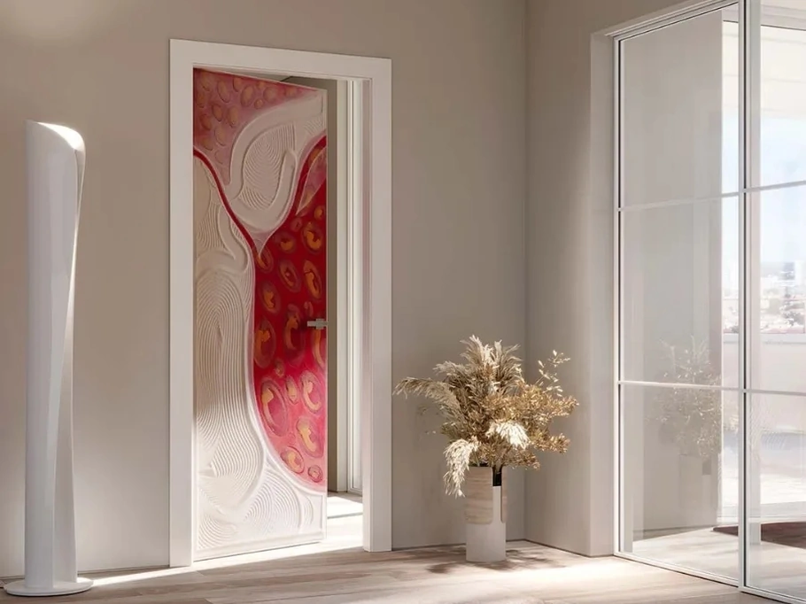 Porta per interni in sabbia colorata Casa Zen Lop di Bertolotto