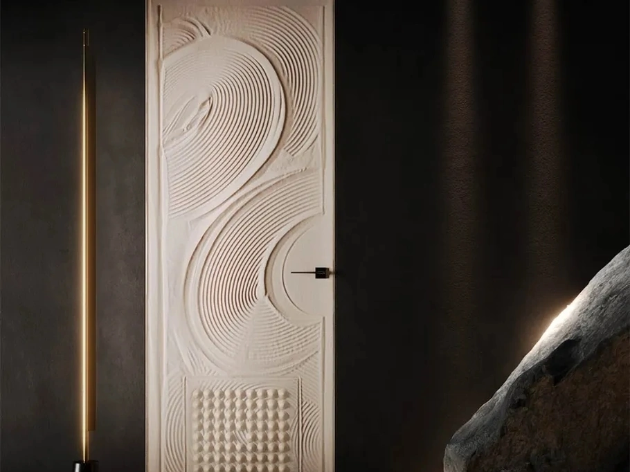 Porta per interni in sabbia colorata Casa Zen Takla di Bertolotto