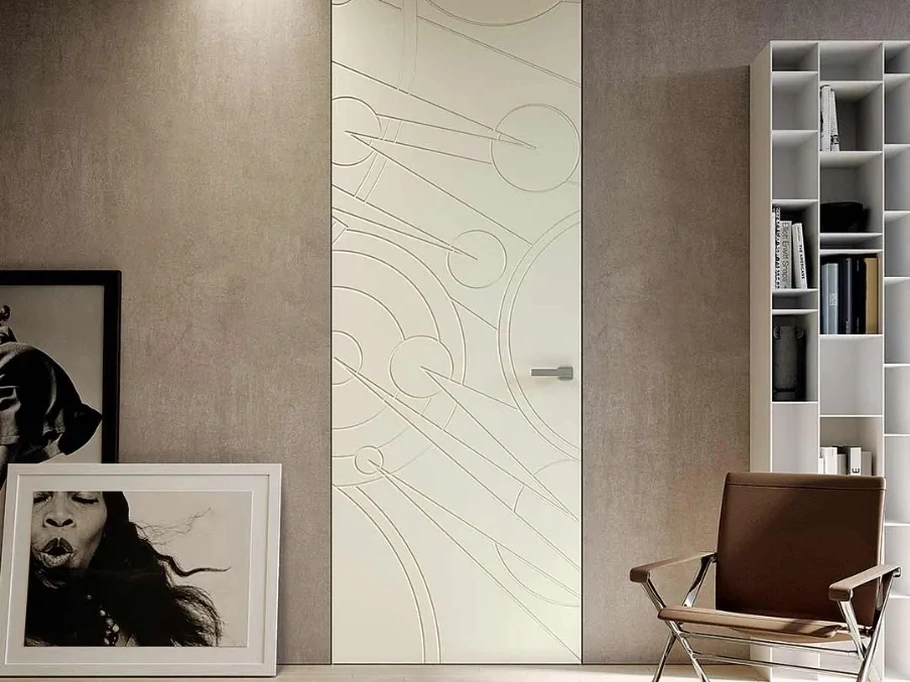 Porta a filo muro per interni Costellazioni Andromeda di Bertolotto