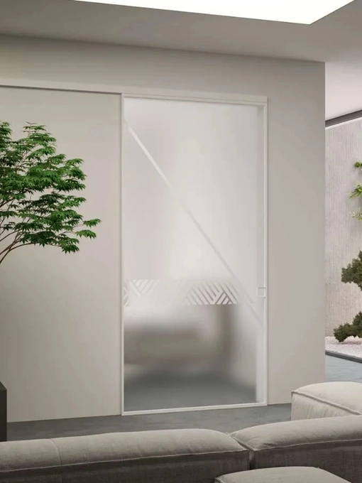 Porta per interni in vetro Geometrica BP 3050 Alaska di Bertolotto