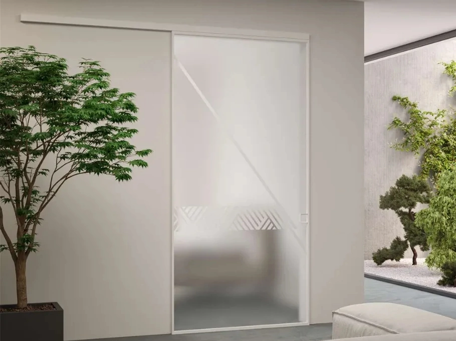 Porta per interni in vetro Geometrica BP 3050 Alaska di Bertolotto