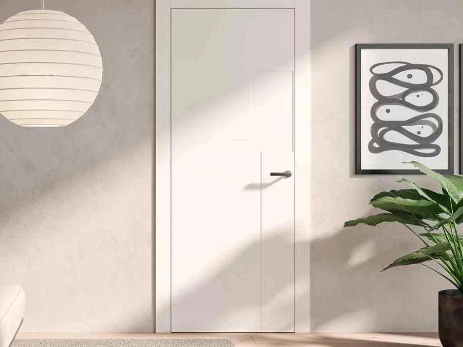 Porta per interni Geometrica BP 1055 in laccato Bianco di Bertolotto