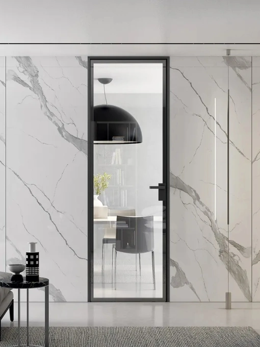 Porta per interni Light Crystal Antracite di Bertolotto