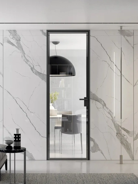 Porta per interni Light Crystal Antracite di Bertolotto