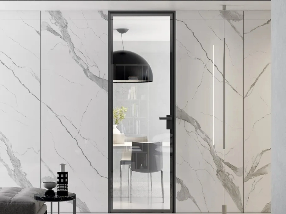 Porta per interni Light Crystal Antracite di Bertolotto