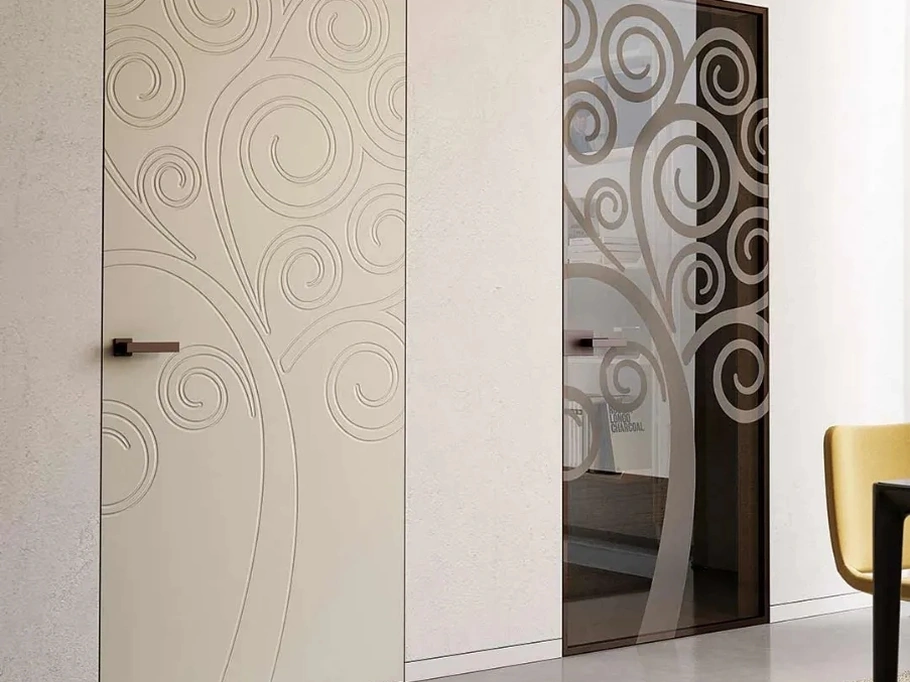 Porta per interni Natura in Laccato o Vetro di Bertolotto