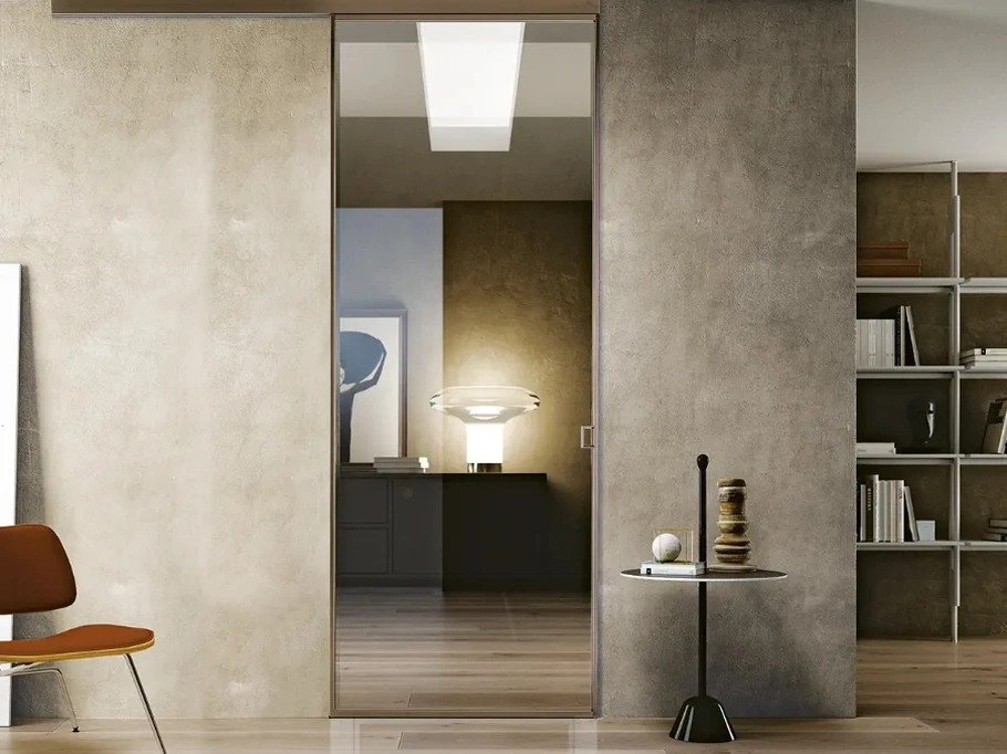 Porta per interni Plana Glass Bronze di Bertolotto