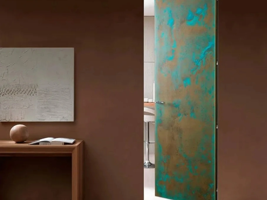 Porta per interni Surface Metalli in Ottone Ossidato di Bertolotto