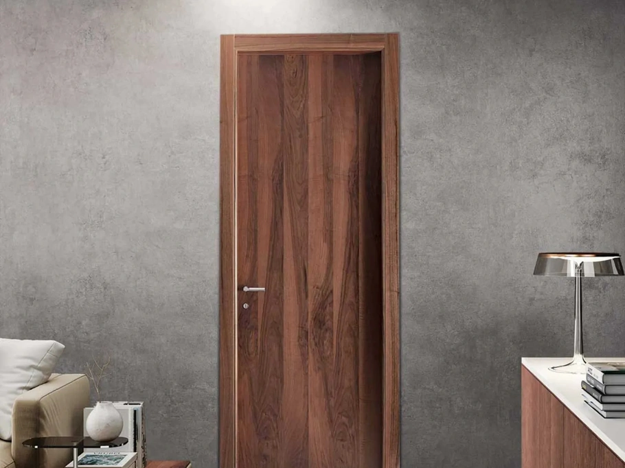 Porta per interni Tranciato in Noce di Bertolotto