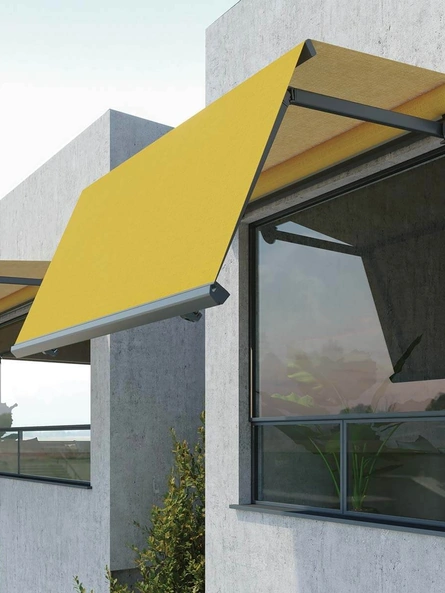 Tenda da sole Biqu 40 con tessuto e rullo a vista a doppia inclinazione di Pronema