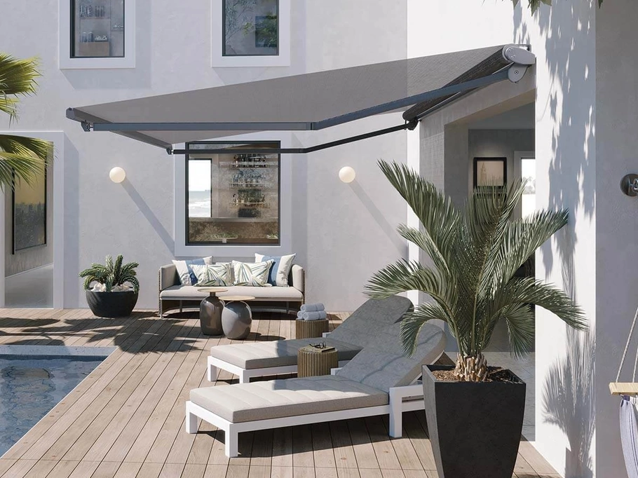 Tenda da sole Biqu con tessuto e rullo a vista di Pronema